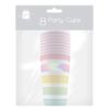 Gift Maker 8 Pastel Rose Sunset Retro Party Paper Disposable Cups