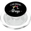 I go Both Ways Red and White Wine PopSockets PopGrip for MagSafe