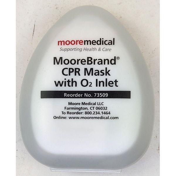 MOORE  ADULT CPR RESCUE MASKS~SINGLE USE#~EMERGENCY~SAFETY MFD 07/2019