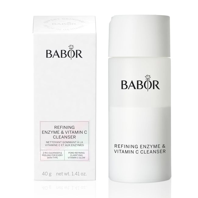 Babor Refining Enzyme + Vitamin C Cleanser, Powder Cleanser Face Wash, Facial Exfoliating Scrub, Powder Face Wash, Brightening exfoliating Face Scrub