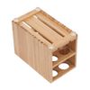 MobileVision Toothbrush and Toothpaste Holder Stand for Bathroom Vanity Storage, Bamboo, 5 slots