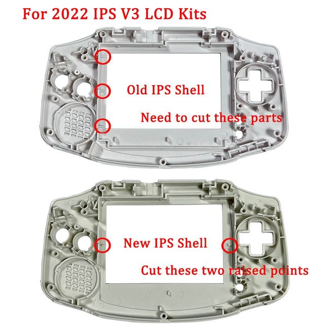 Mail in Modification Gameboy Advance SP IPS V2 Screen Mod With 