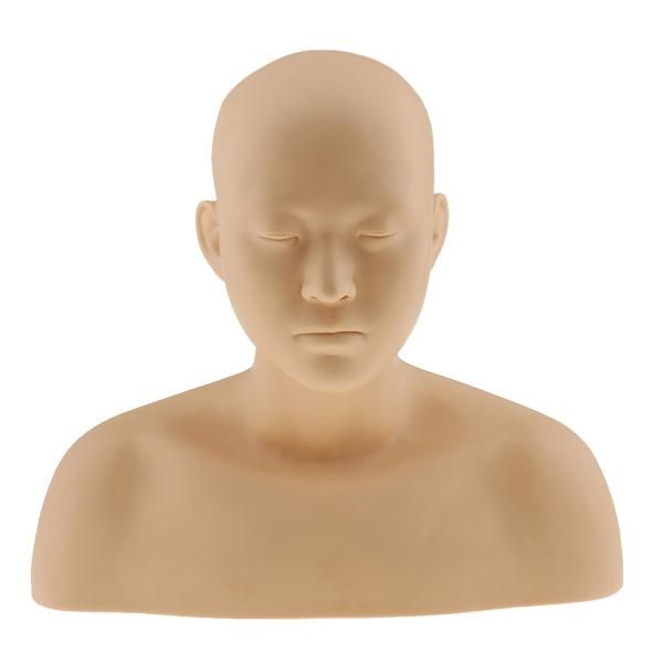 Soft Silicone Mannequin Head Massage Training Reusable Model