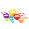 2 Set Measuring Cup and Spoon,Food Grade Multicolor Space Saving Stackable Baking Tools,for Ingredient Kitchen Baking Cooking Baking Tool Multicolor(12PCS)