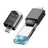 Micro SD Card Reader, Seminer USB C OTG Memory Card Reader Type C, USB-C to Micro SD SDXC SDHC Card Reader for Galaxy, USB-C Tablet, MacBook, USB Flash Drive (Black), (Mini2-1-BL)