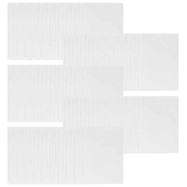 nijimomo Loose Leaf Covers, 50 Sheets A5 B5 A4 Bound Clear Matte Cover (B5)