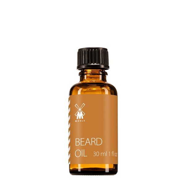 MÜHLE Beard Care - Beard Oil - Daily Beard Care for Silky Shine - Almond, Coconut, Avocado, Jojoba, Vegan - 30 ml Content