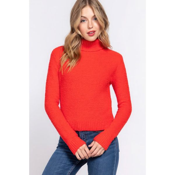 Turtleneck Sweater Top - L