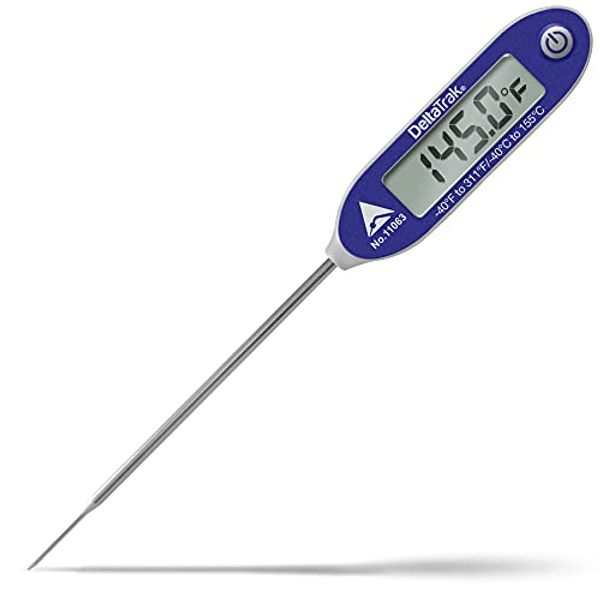 DeltaTrak 11063 FlashCheck Jumbo Display Auto-Cal Needle Probe Thermometer