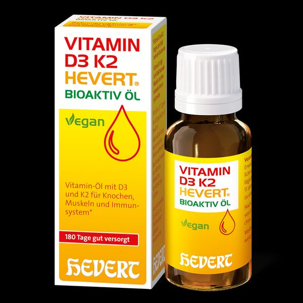 Vitamin D3 K2 Hevert Bioaktiv Öl, 20 ml Öl