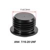EVIL ENERGY 4AN Male Hex Head Socket ORB Port Plug with AN4 O Ring 2PCS