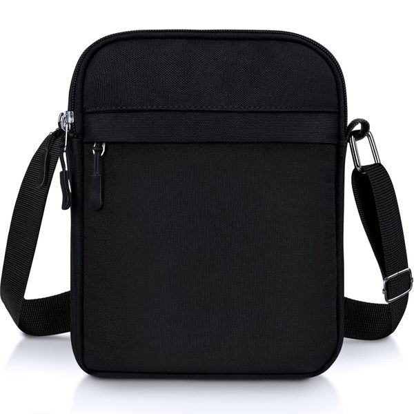 ENONEO Umhängetasche Herren Kleine Schultertasche Crossbody Handtasche Leicht Messenger Bag Männer Shoulder Bag Herrentasche Studententasche Brusttasche Handy Umhängetasche mit 5 Fächer