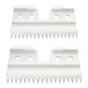 Professional Replacement Blade Cutter Compatible with Oster Fast Feed, 18 Teeth Ceramic Moving Blade 2pcs