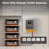 MPPT Solar Charge Controller 45Amp, 12V/24V Auto, 45A MPPT Charge Controller Max.PV Input 100V, Regulator Parameter Adjustable, LCD Display, Work for Li, Lead-Acid Battery
