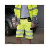 Result Core Result Core Cargo Safety Hi Visibility Work Shorts Yellow or Orange - Orange