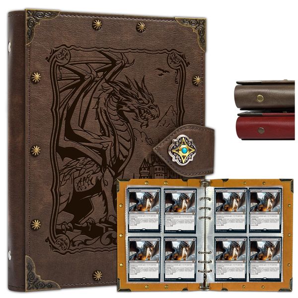 Durotan Card Binder 4-Pocket-Can Hold 240 Cards for TCG,MTG,Trading Card Game,Magic The Gathering,Pokemon - Book Accessories Gift