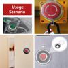 HiLKCO Transparent Lockout Box for Emergency Stop Wall Switch Buttons, 1.18in (30mm) Diameter Push-Type，5-Pack