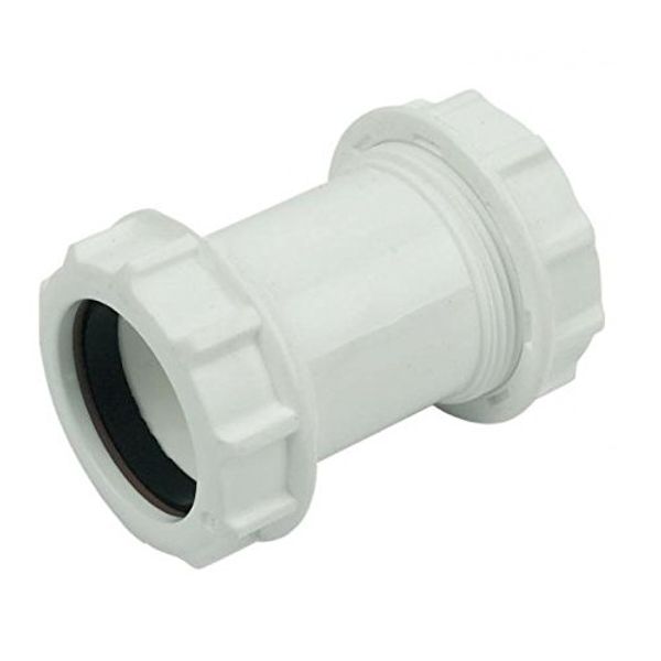 FLOPLAST 32mm Compression Waste Coupling - White