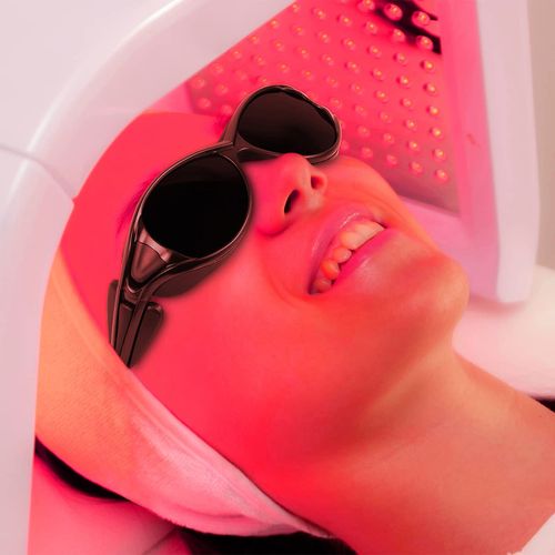 Dubofu Tanning Goggles for Eye Protection, Red Light Therapy Glasses, IPL Laser Safety Glasses 200nm-2000nm for Laser Hair Removal and Red Light Therapy