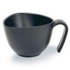 Three Line Triangular Bowl with Handle, Confit Light Bowl, Large, Black