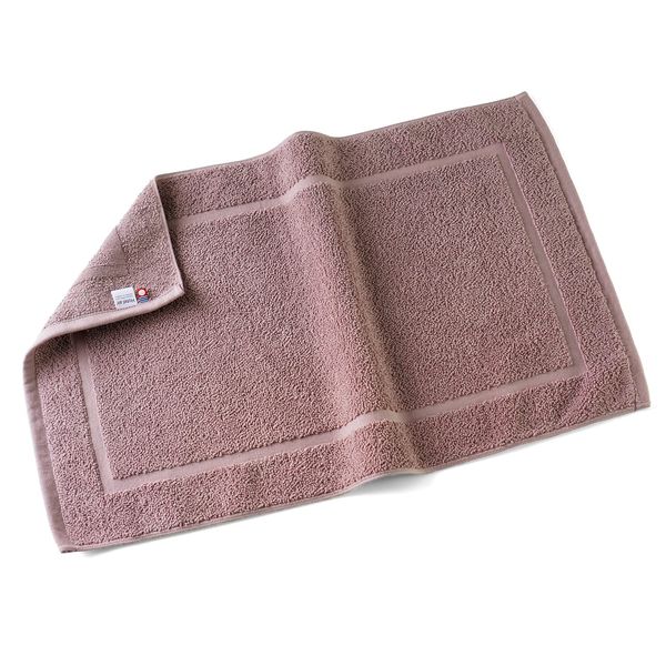 oruta Imabari Bath Mat, Certified Hotel Air, Imabari Towel, Made in Japan, Thick, Washable, Toweling Fabric, Absorbent, Quick Drying, 100% Cotton (Ash Purple)