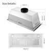30 inch Kitchen Insert Range Hood 800CFM  Built-in Vent Stainless Steel 3-Speed