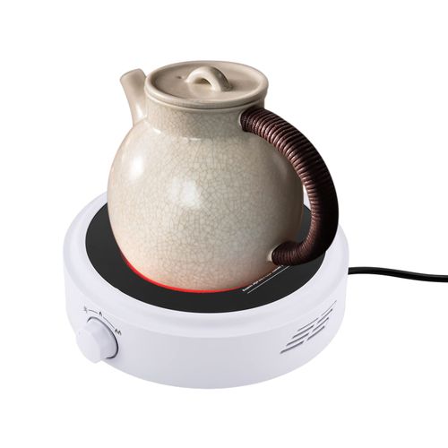 WOHAIPA Mini Electric Stove, 700W High Efficiency Electric Tea Cooker, Adjustable Power, Easy to Carry, for Boiling Water, Brewing Tea, and Coffee
