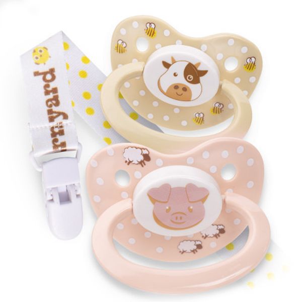Rearz Adult Pacifiers with Clip - NEW Barnyard (2-Pack) Pacifier/Soother