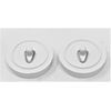4 x fiXte Replacement Sink Plug SHower Bath Basin. Hard Rubber White 38mm 1 1/2"