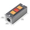 AC 600V 3A Rolling Door Up Down Stop 3 Button Black Plastic Pushbutton Switch