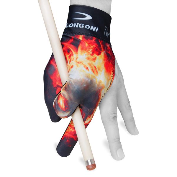 LONGONI Billiard POOL CUE GLOVE Fancy Skull 2 for Left hand