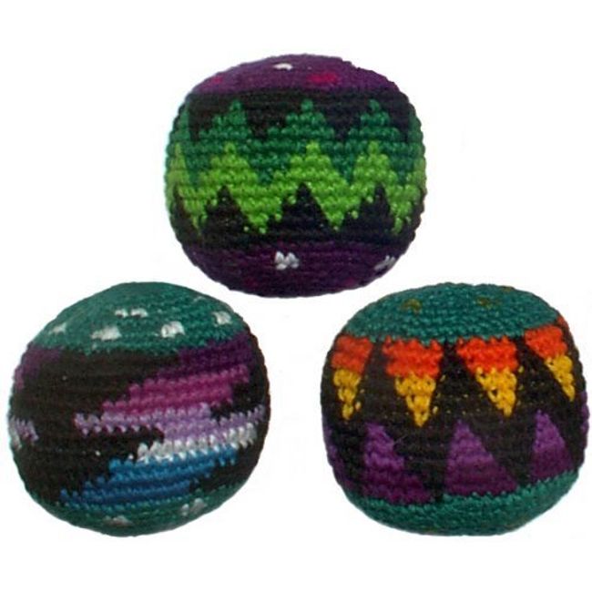 Set of 3 Hacky Sacks, Assorted Colors