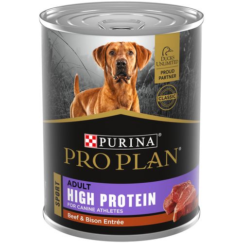 Purina Pro Plan Sport High Protein Beef & Bison Entrée Wet Dog Food - (Pack of 12) 13 oz. Cans