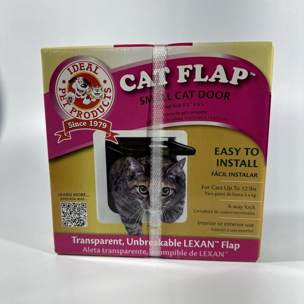 Cat Flap-Small Cat door, Flap size=6.25"x 6.25", for cats up to 12 pounds