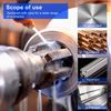 Jognee 2 Piece Pipe Thread Drill Set, BSP Pipe Thread, Thread Taper 1/2 inch, 3/4 inch Internal Thread, Pipe Thread Drill, for External Thread Machine, Single Thread Drill Shape
