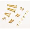 New Turntable Audio Brass Headshell Mounting Screw Nut Set Hardware Assortment