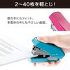 Max HD-11SFLK/P Stapler Bimo 11 Polygo, 40 Sheets, 50 Pieces, Pink