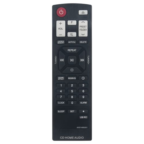 PERFASCIN Replacement Remote AKB74955351 Sub AKB74955355 Fit for LG Mini Hi-Fi System CK43 (CKS43F)