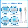 Emmi-dent Metallic/Professional 2-Pin Bristle-Head Attachments - Electric Toothbrush Replacement Heads. Cleans with Ultrasound Waves (Regular 4 Pack)