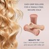 Conair Double Ceramic Hot Rollers for Long, Medium, and All Hair - Hair Curler - Hair Roller Clips Included - 1/2 inch, 3/4 inch, and 1 inch Rollers