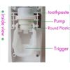 Toothpaste Dispenser + 5 Toothbrush Holder Set Wall Mount Stand US Seller