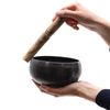 Medium Black Beaten Bowl - 14cm