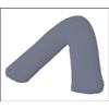 Amigozone Plain Polycotton Back & Neck Support V Shaped Pillowcase Orthopedic/Pregnency/Nursing Pillow Case (Grey)