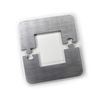 Exclusive Stainless Steel Square Square Radiator Rosette - Single Rosette for Railing Heating (Square: 30 mm)