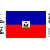 Haiti Flag Car Decal Sticker [3.5x5" - Blue/Red]