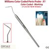 Periodontal Probe William Color Coded Marking Dental Instruments