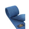 THE COTTON LONDON DIAGONAL WEAVE PLAIN KNITTED TIE – NAVY