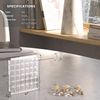 MaybeRain Acrylic Seashell Display Box - 36 Grid Clear Acrylic Seashell Display