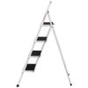 EliteKoopers 3 Step Foldable Strong Ladder For Safety Non Slip Mat Tread