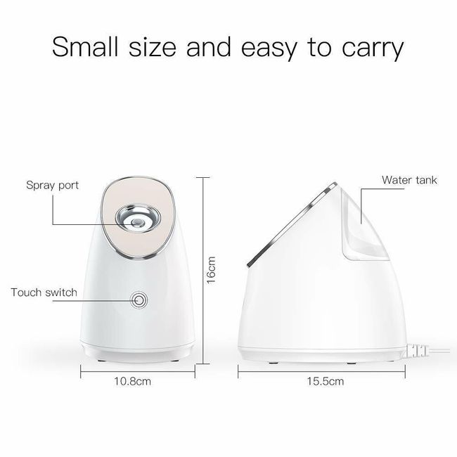 Zenpy Nano Ionic Facial Steamer - Warm Mist Face Spa Humidifier - 100ml Open Box